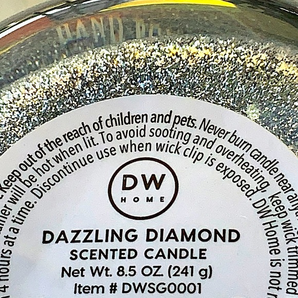 DW HOME CANDLE DAZZLING DIAMOND RICHLY SCENT 8.5 OZ NEW - Picture 3 of 3